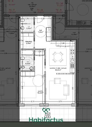 Apartamento T1 novo - Viseu