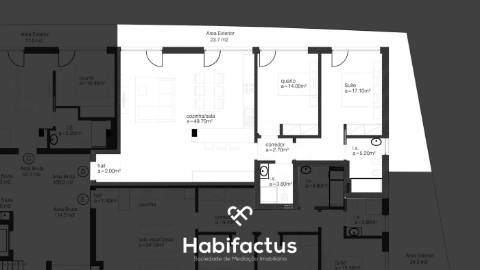 Apartamento T2 em construção no centro de Viseu