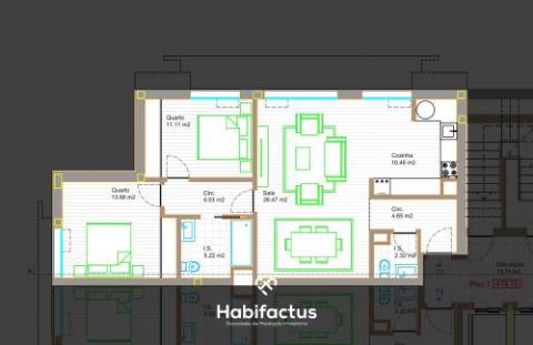 Apartamento T2 Novo em Viseu