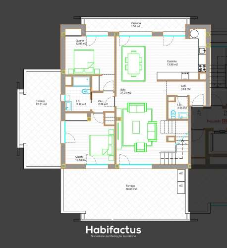 Apartamento T4 Duplex Novo em Viseu