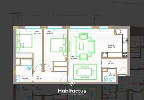 Apartamento T2 Novo em Viseu