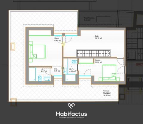 Apartamento T3 Duplex Novo em Viseu