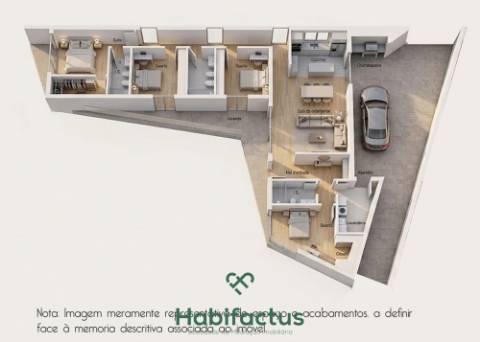 Moradia Térrea T4 Nova com Design Moderno e Estacionamento