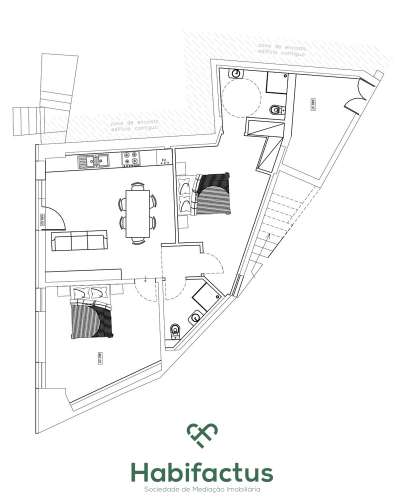 Apartamento T2 totalmente remodelado a apenas 12 minutos do centro de Viseu