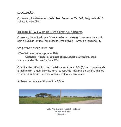 Terreno para Construção, Setúbal/Venda