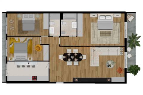 Apartamento T3, Pampilhosa do Botão, Coimbra/Venda