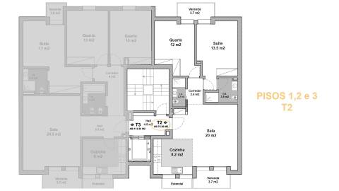 Apartamento T2, Zona Norte, Coimbra