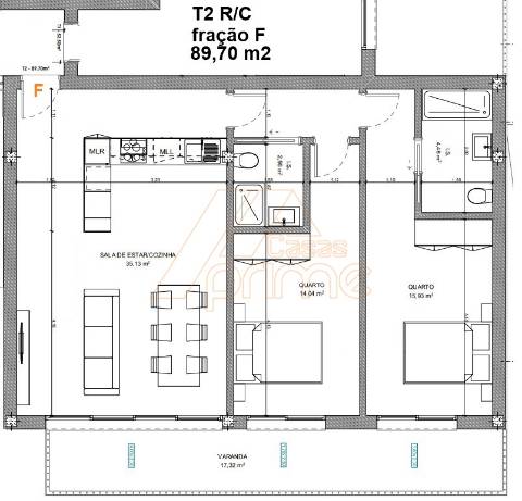 Apartamento T2 - Lordemão - Coimbra/Venda