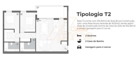 Apartamento T2 - Vila Nova de Poiares/Venda