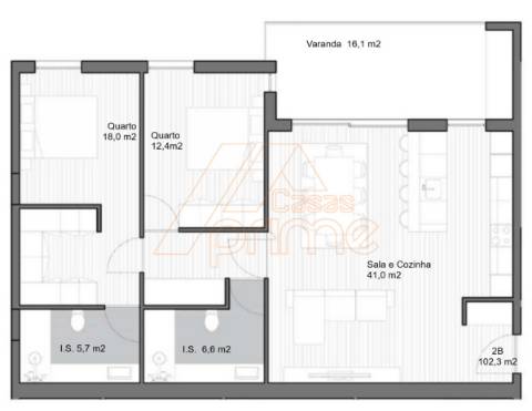 Apartamento T2 - Vila Nova de Poiares/Venda