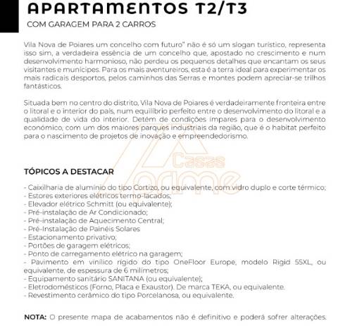 Apartamento T2 - Vila Nova de Poiares/Venda
