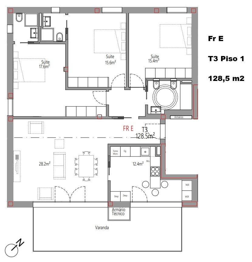 Apartamento T3 - Santa Clara - Coimbra/Venda