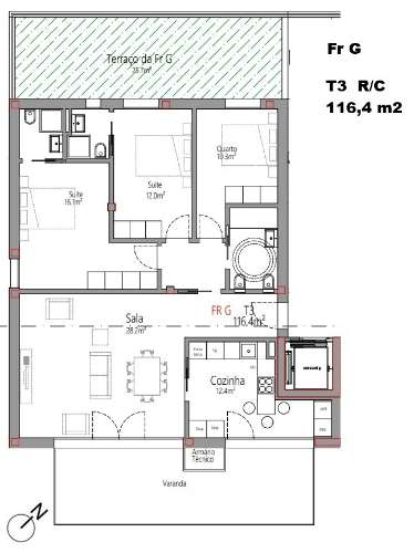 Apartamento T3 - Santa Clara - Coimbra/Venda