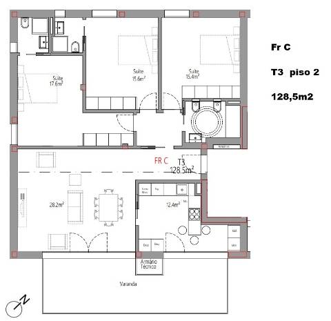 Apartamento T3 - Santa Clara - Coimbra/Venda