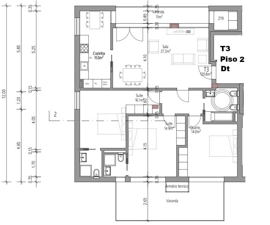 Apartamento T3 - Guarda Inglesa - Coimbra/Venda