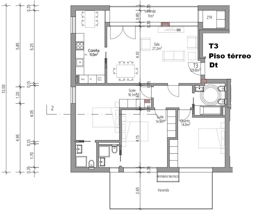 Apartamento T3 - Guarda Inglesa - Coimbra/Venda