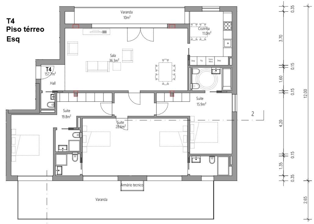 Apartamento T3 - Guarda Inglesa - Coimbra/Venda