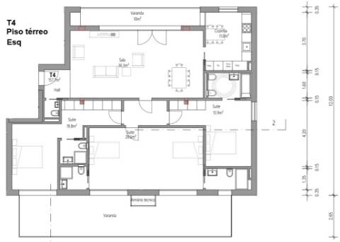 Apartamento T3 - Guarda Inglesa - Coimbra/Venda