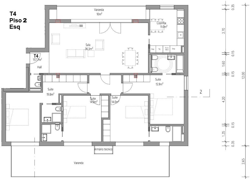 Apartamento T4 - Guarda Inglesa - Coimbra/Venda