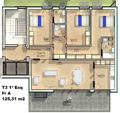 Apartamento T3 - São Martinho do Bispo - Coimbra/Venda