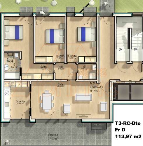 Apartamento T3 - São Martinho do Bispo - Coimbra/Venda