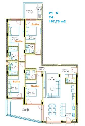 Apartamento T4 - Quinta da Portela - Coimbra/Venda