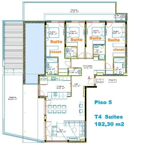 Apartamento T4 - Quinta da Portela - Coimbra/Venda