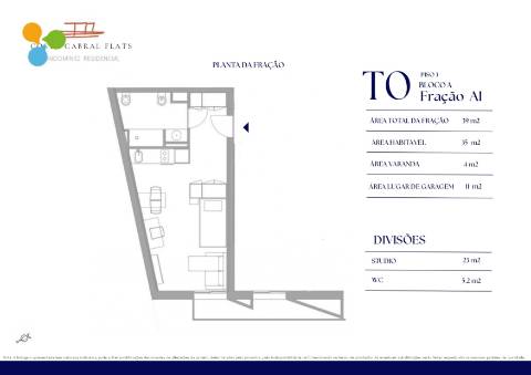 Apartamento T0 Venda em Paranhos,Porto