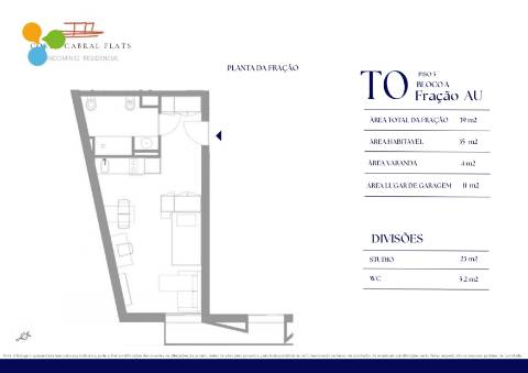 Apartamento T0 Venda em Paranhos,Porto