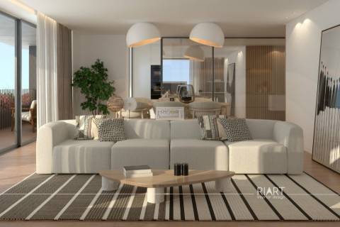 Apartamento T2 de luxo com terraço e jardim de 108m2