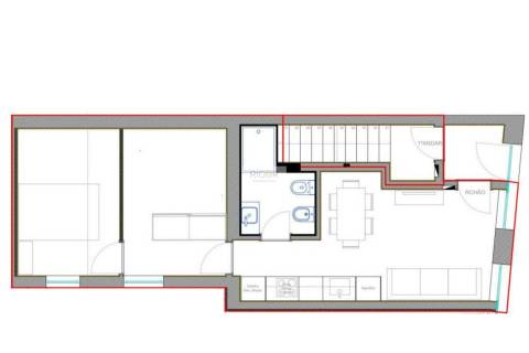 Apartamento T1+1 totalmente reconstruído  na zona de Francos