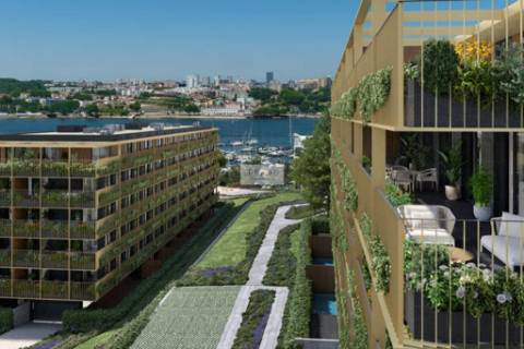 Apartamento T3 com varanda em construção