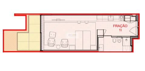 Apartamento T0 mobilado e equipado junto á rotunda AEP e estrada da Circunvalação