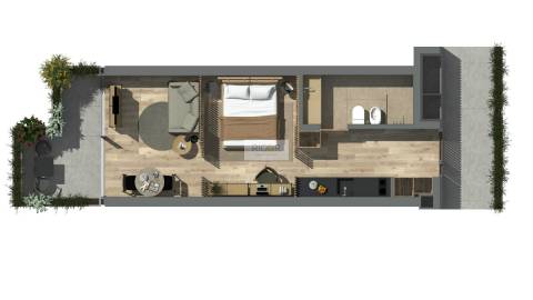 Apartamento T0 mobilado e equipado junto á rotunda AEP e estrada da Circunvalação