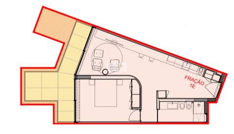 Apartamento T1 mobilado e equipado junto á rotunda AEP e estrada da Circunvalação