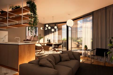 Apartamento T2 com 2 varandas no coração de Leça da Palmeira