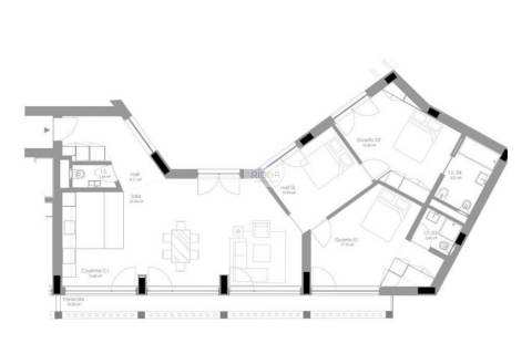 Apartamento T2+1 com 2 suites e varanda em construção no Bonfim