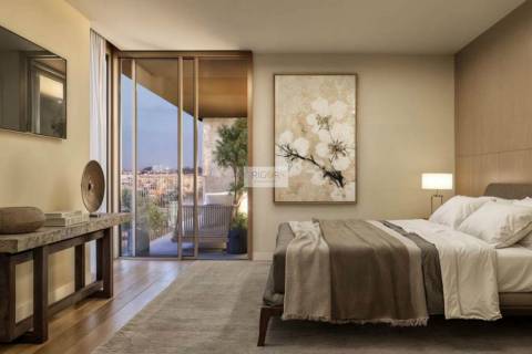 Apartamento T4 com varanda em construção em Matosinhos Sul.