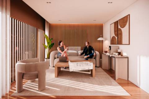 Apartamento T2 com terraço no centro de Matosinhos