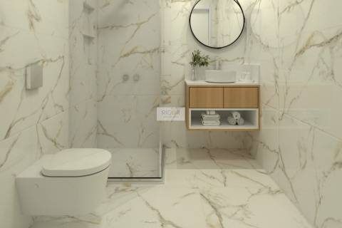 Moradia T3 de 3 frentes e jardim em construção em Águas Santas