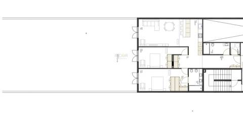 Apartamento T2 com terraço de 255m2 em Matosinhos