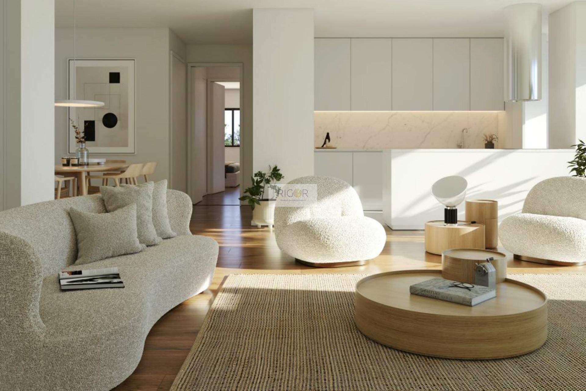 Apartamento T2 com varanda novo à Santa Rita