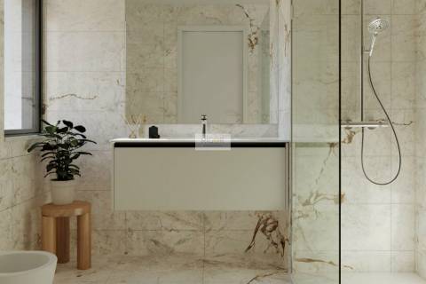 Apartamento T2 com varanda novo à Santa Rita