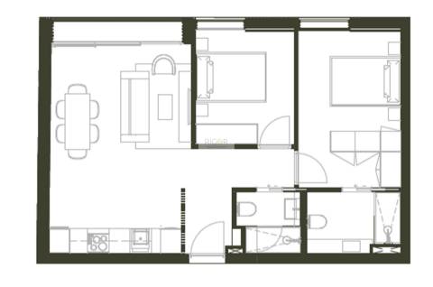 Apartamentos T2 a 500mts da praia de Matosinhos com ginásio e jardim