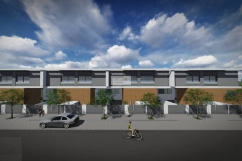 Moradia T3 de 2 frentes e jardim em construção em Águas Santas