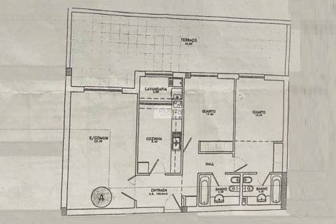 Apartamento T2 com terraço de 41m2 em Moreira da Maia