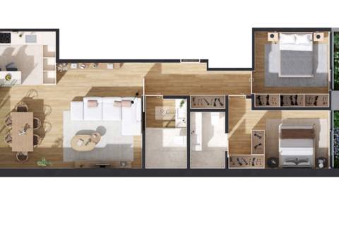 Apartamento T2 com varanda Matosinhos SUL a 300mts da praia