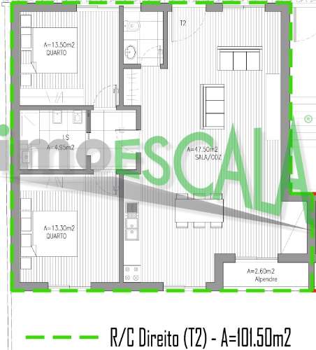Apartamento T2 a 5 minutos do centro de Santarém