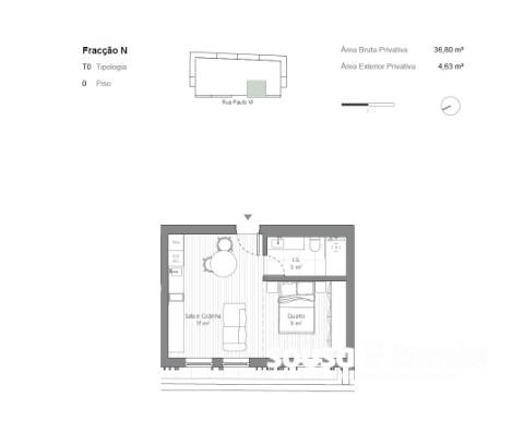 Apartamento T0 Venda em Leiria, Pousos, Barreira e Cortes,Leiria
