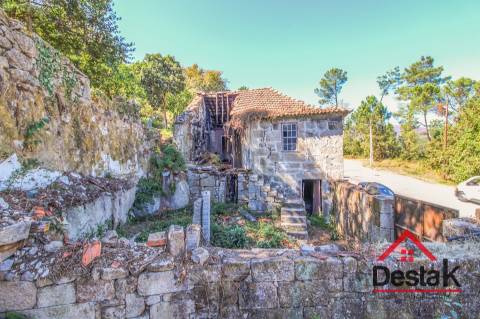 Propriedade com duas moradias em pedra e terreno para venda em Vilar, São Pedro do Sul